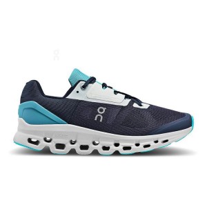 Navy Men On Cloudstratus Road Running Shoes | ZA_ON9084