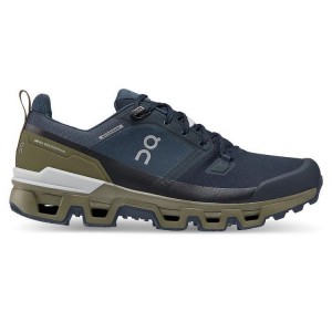 Navy Men On Cloudwander Waterproof Hiking Shoes | ZA_ON8543