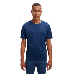 Navy Men On Performance-T T-shirts | ZA_ON9039
