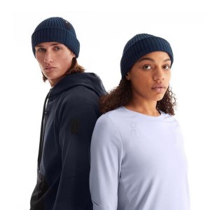 Navy Men On Studio Beanie | ZA_ON9114