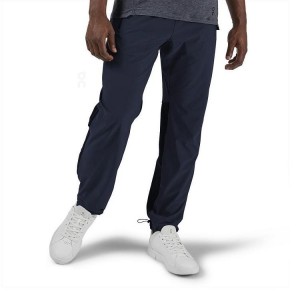 Navy Men On Track Pants | ZA_ON8174