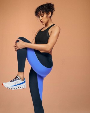 Navy Women On Performance Tights | ZA_ON8401