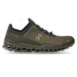 Olive Men On Cloudultra Trail Running Shoes | ZA_ON8142