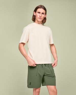 Olive Men On Focus Shorts | ZA_ON9081