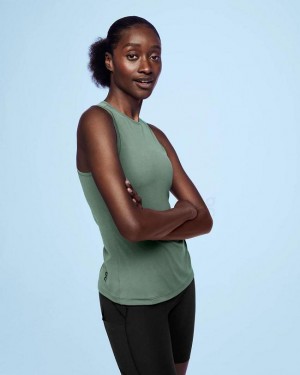 Olive Women On Movement Tank | ZA_ON8378