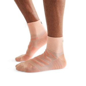 Orange Men On Performance Mid Socks | ZA_ON8523