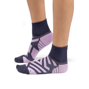 Pink Men On Performance Mid Socks | ZA_ON8197