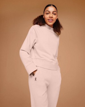 Pink Women On Crew Neck Sweatshirts | ZA_ON9080