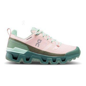 Pink / Green Women On Cloudwander Waterproof Hiking Shoes | ZA_ON8923