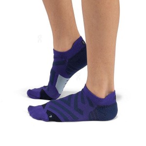 Purple Men On Performance Low Socks | ZA_ON8109
