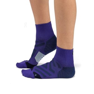 Purple Men On Performance Mid Socks | ZA_ON8172