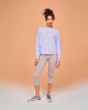 Purple Women On Movement Crew Sweatshirts | ZA_ON8206