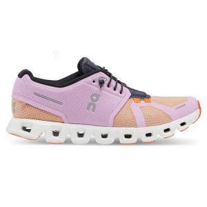 Purple / Orange Women On Cloud 5 Push Sneakers | ZA_ON8701