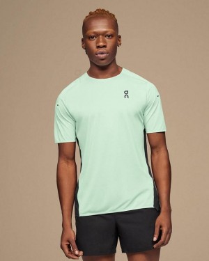 Turquoise Men On Performance-T T-shirts | ZA_ON8913