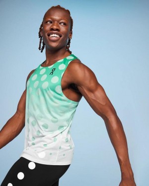 Turquoise Men On Top Light Distance Tank | ZA_ON8826