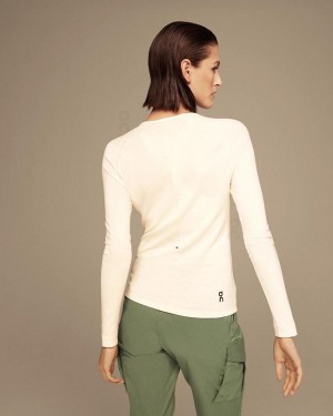 White Women On Merino Long-T T-shirts | ZA_ON8841