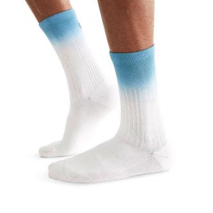 White / Azure Men On All-Day Socks | ZA_ON8643