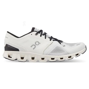 White / Black Men On Cloud X 3 Road Running Shoes | ZA_ON8047