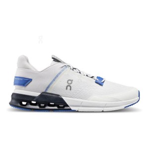 White / Blue Men On Cloudnova Flux Sneakers | ZA_ON8979