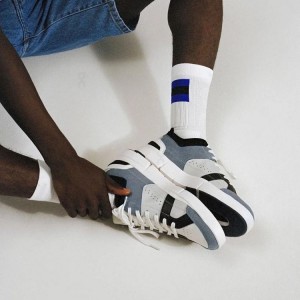 White / Blue Men On Tennis Socks | ZA_ON8845