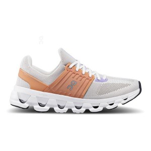 White / Gold Women On Cloudswift 3 AD Sneakers | ZA_ON9147