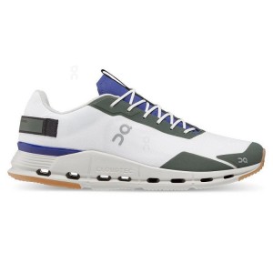 White / Green Men On Cloudnova Form Sneakers | ZA_ON8119