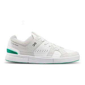 White / Green Men On THE ROGER Clubhouse Sneakers | ZA_ON8753