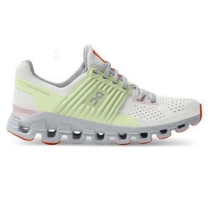 White / Green Women On Cloudswift Road Running Shoes | ZA_ON8774