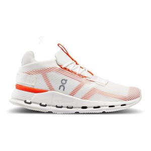 White / Orange Women On Cloudnova Void Sneakers | ZA_ON8104