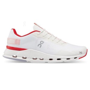 White / Red Men On Cloudnova Form Sneakers | ZA_ON8034