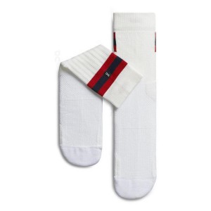 White / Red Women On Tennis Socks | ZA_ON8879