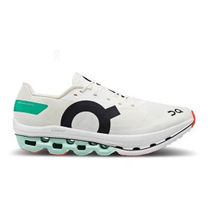 White / Turquoise Men On Cloudboom Echo Road Running Shoes | ZA_ON8363