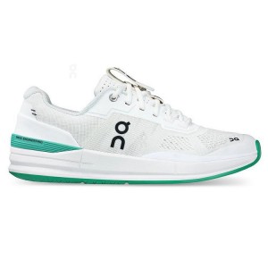 White / Turquoise Men On THE ROGER Pro Tennis Shoes | ZA_ON8341