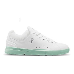 White / Turquoise Women On THE ROGER Advantage Sneakers | ZA_ON8527