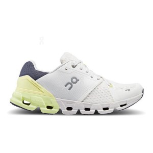 White / Yellow Men On Cloudflyer 4 Road Running Shoes | ZA_ON8839