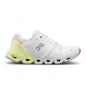 White / Yellow Women On Cloudflyer 4 Road Running Shoes | ZA_ON8850