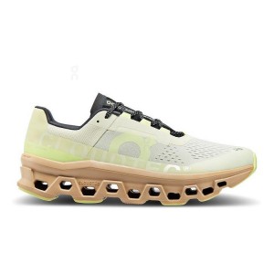Yellow Men On Cloudmonster Road Running Shoes | ZA_ON8872