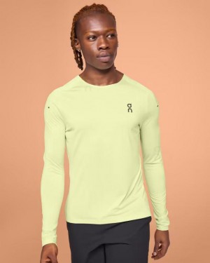 Yellow Men On Performance Long-T T-shirts | ZA_ON8696