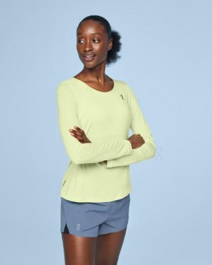 Yellow Women On Performance Long-T T-shirts | ZA_ON8284