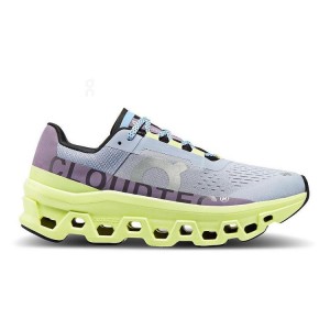 Yellow / Blue Women On Cloudmonster Road Running Shoes | ZA_ON8529